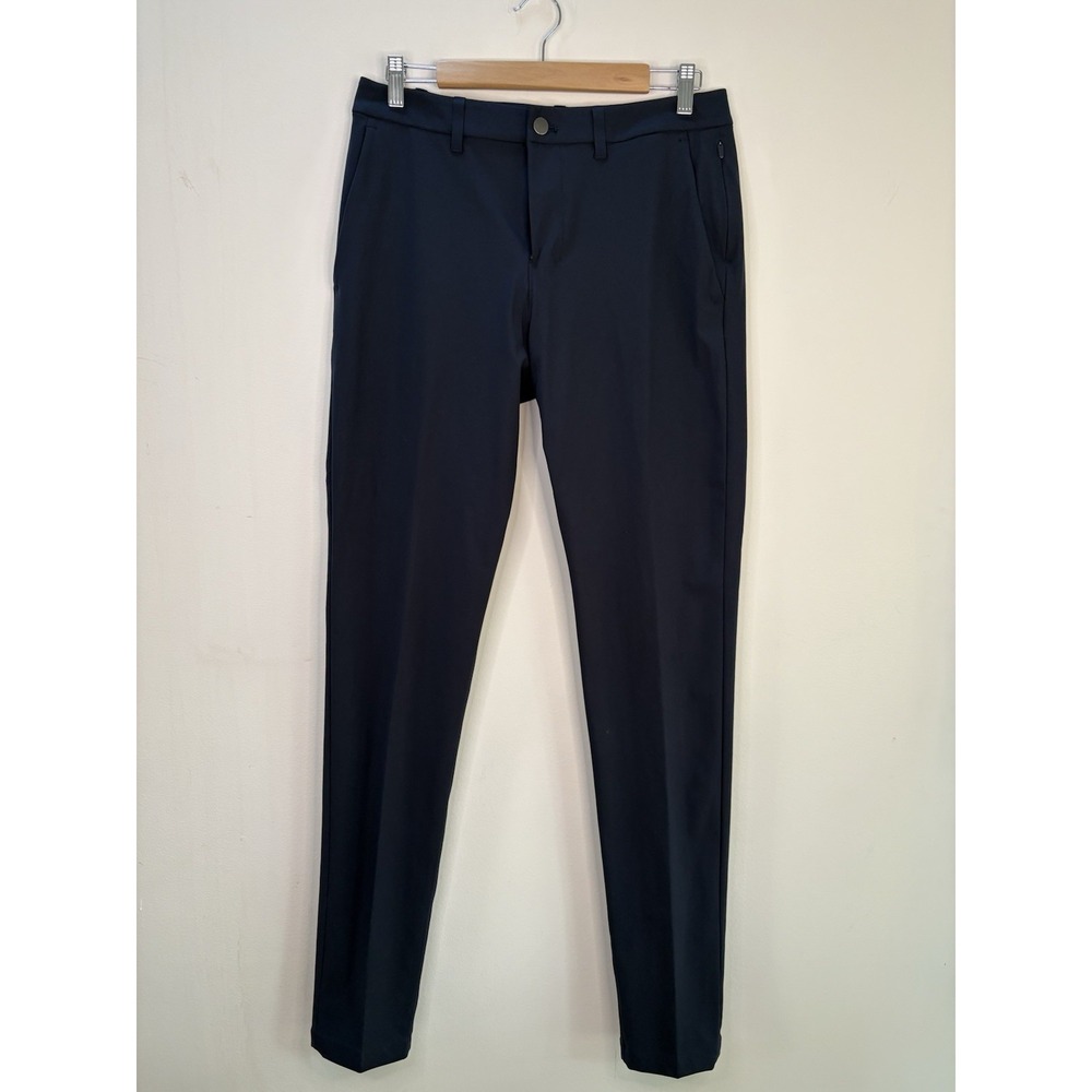 Lululemon ABC Slim-Fit Pant 30x35 Navy 5 Pockets Warpstreme Trousers Athletica